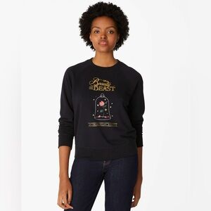 Kate Spade New York x Disney Beauty And The Beast Sweatshirt L Crewneck Preppy